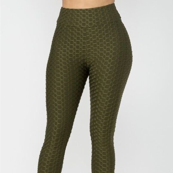 Olive Green Active Two piece honeycomb set - Picture 14 of 16
